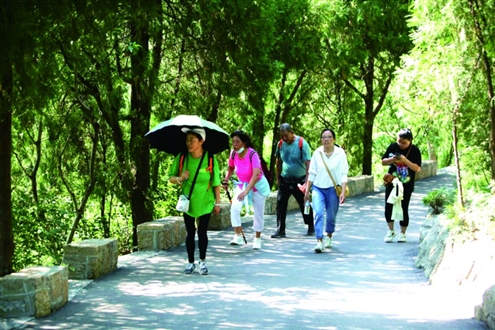 第二届济南红色登山节佛慧山站圆满收官本组照片由记者周里提供